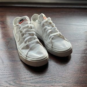 WORN ONCE!! Nike Blazer Court SB Triple White Sneakers